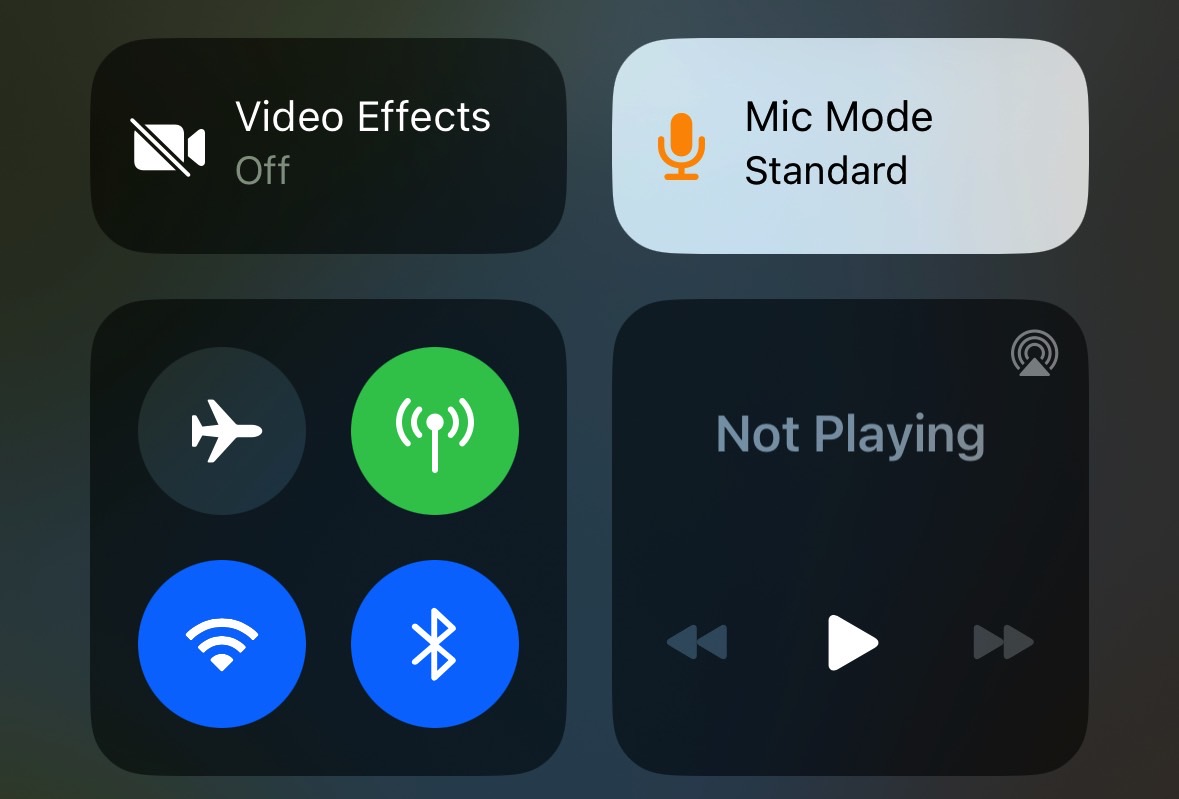 You'll have to go to Control Center to find the Voice Isolation setting.