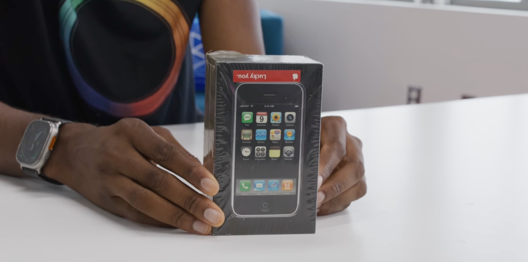MKBHD bought an original iPhone for $40,000 – watch him unbox it