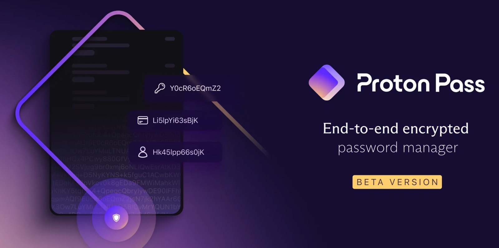 Proton Pass password manager from Proton enters beta.