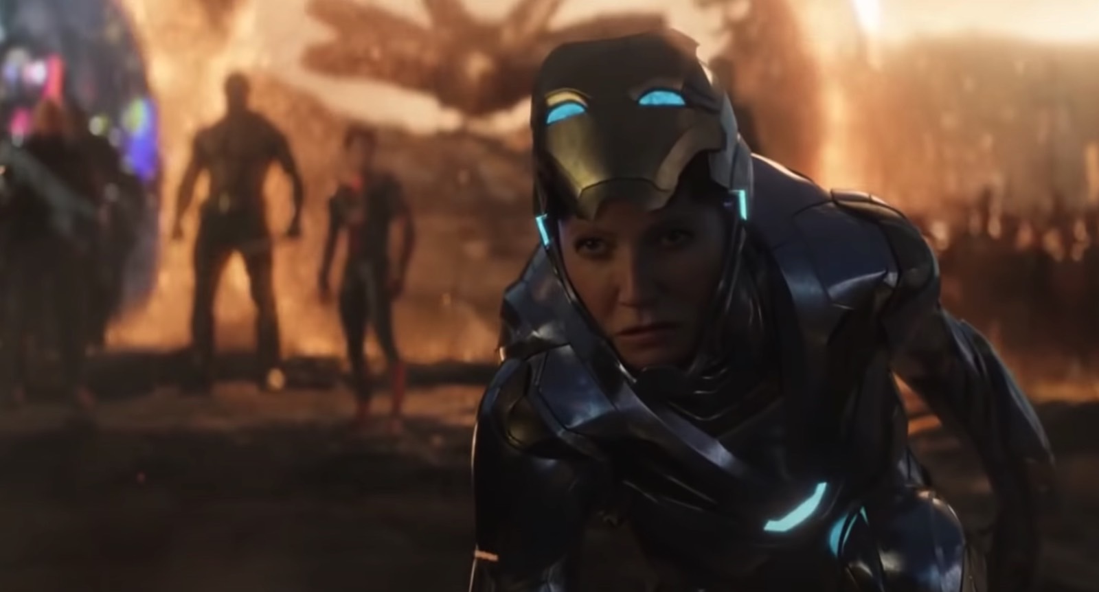 Pepper Potts (Gwyneth Paltrow) in Rescue armor.