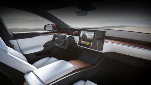 Interior of the Tesla Model S