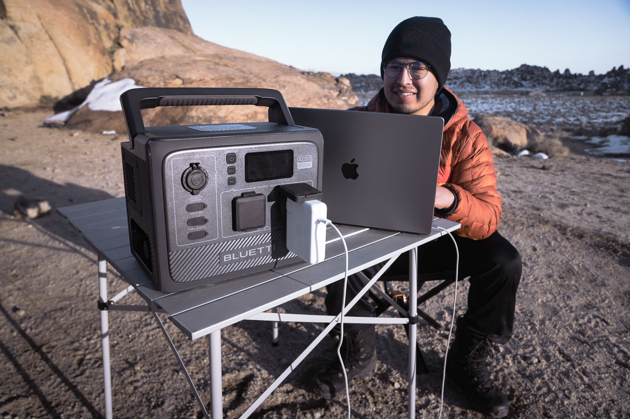 BLUETTI AC60 features solar charging, 7 outlets, and a rugged design that  goes anywhere