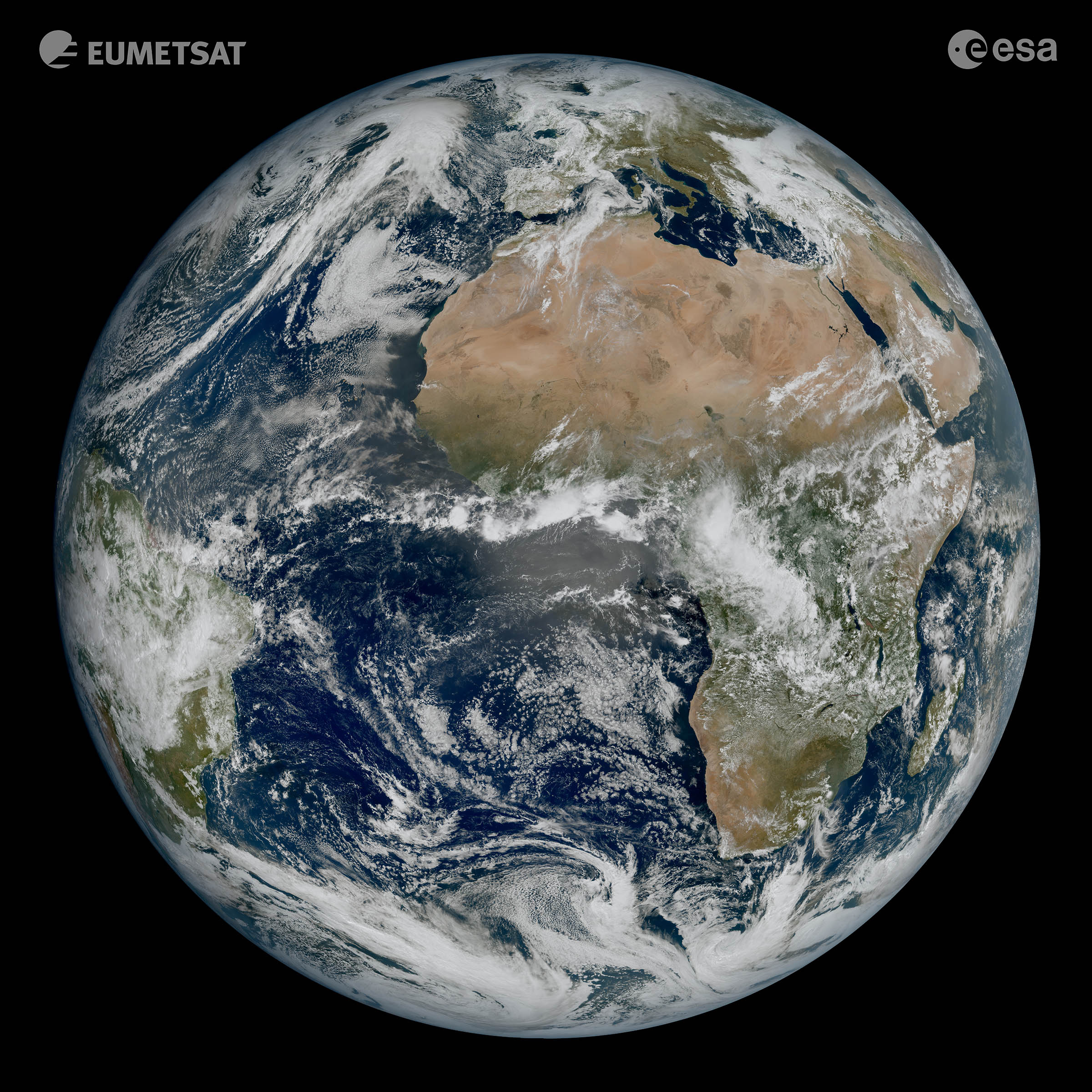 Meteosat first images of Earth