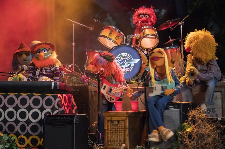 The Electric Mayhem Band in The Muppets Mayhem.