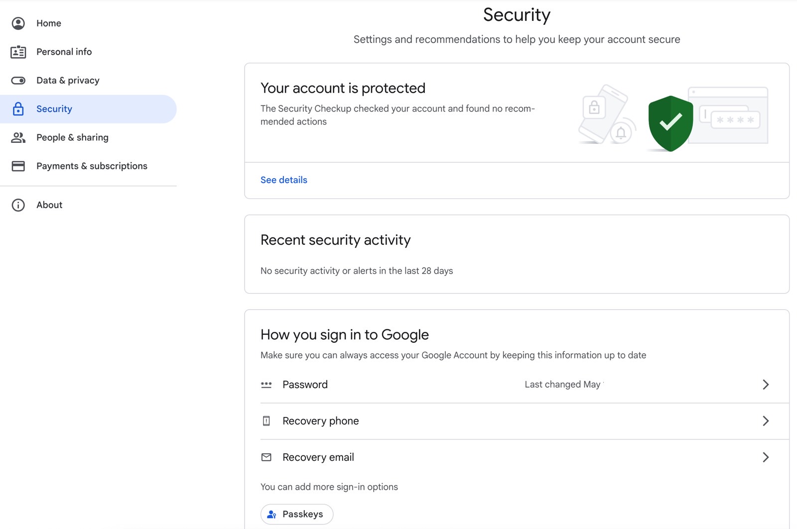 Change your Gmail password whenever you need to.