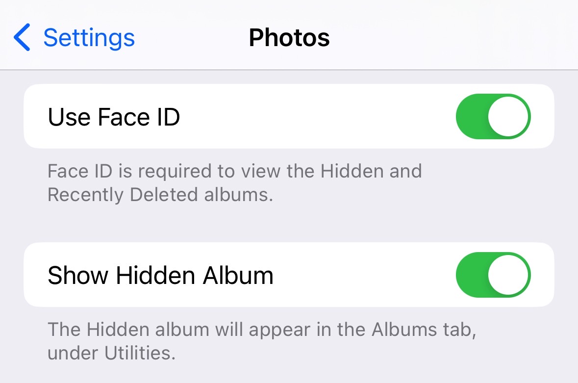 Use Face ID to password-protect your photos you want to hide on iPhone.