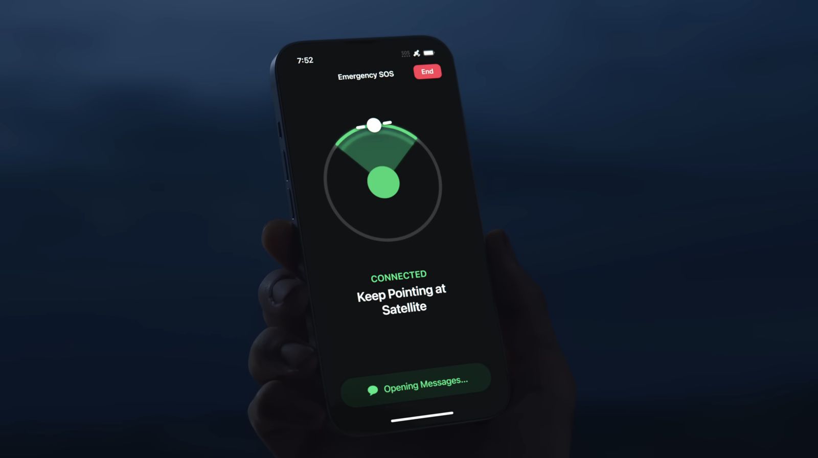iPhone 14's Emergency SOS via satellite feature.