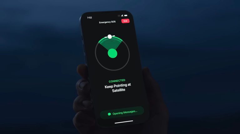 iPhone 14's Emergency SOS via satellite feature.