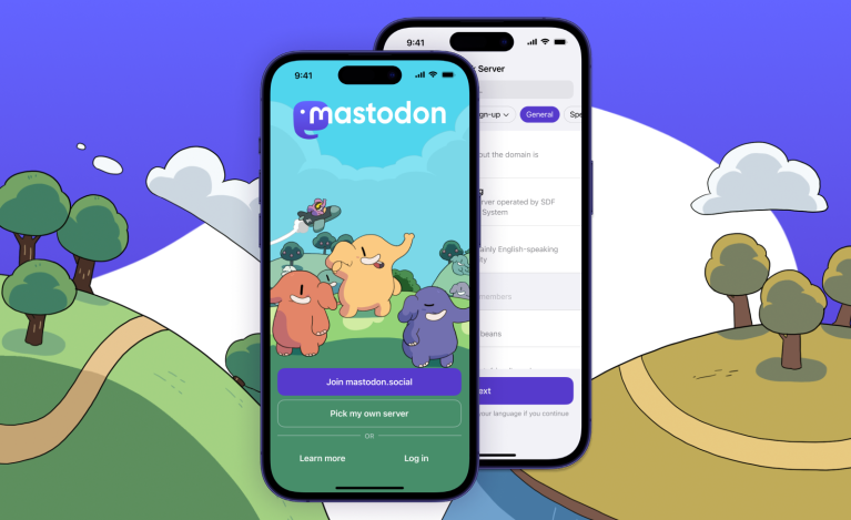 Mastodon sign up screen