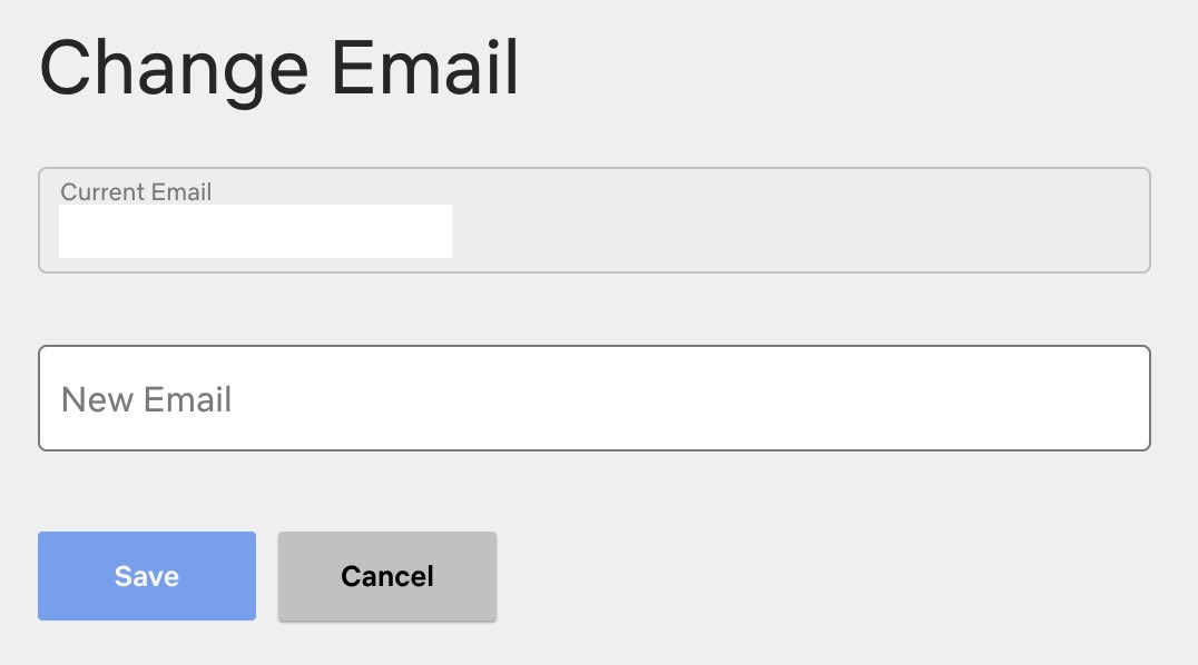 Setting up a new email address for your Netflix account.
