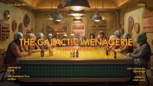 AI Star Wars movie in the style of Wes Anderson