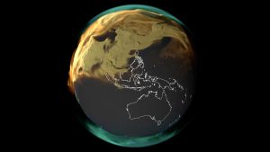 NASA carbon dioxide animation still from NASA carbon dioxide animation