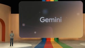 Google's Gemini AI system revealed at Google I/O 2023.