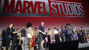 Marvel Comic-Con Marvel Studios casts at Comic-Con 2019.