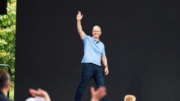 Apple CEO Tim Cook before WWDC 2023 keynote kicked off