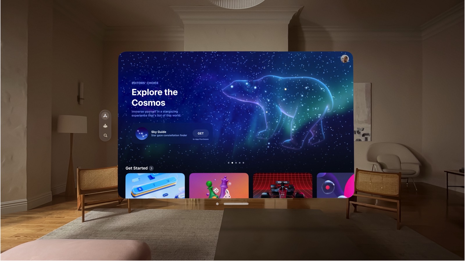The new App Store for visionOS, iOS, and iPadOS apps for Vision Pro.