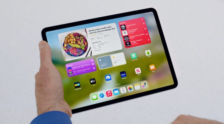 أدوات تفاعلية على iPad عبر iPadOS 17.