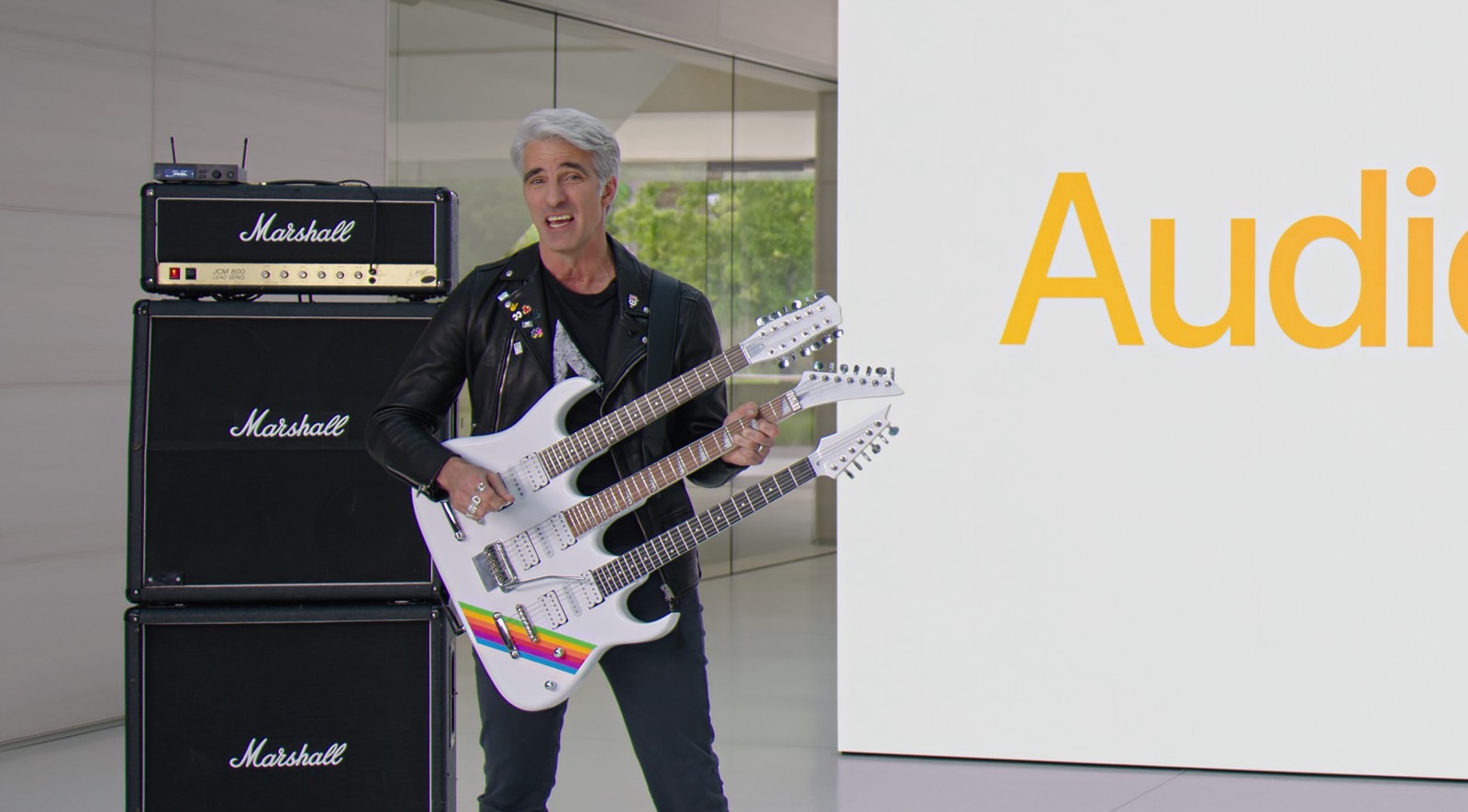 We can't talk about Apple's AirPods audio innovations at WWDC 2023 and not address the big triple-guitar Craig Federighi in the room