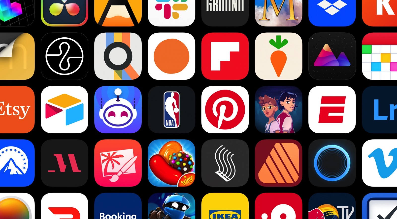 iPhone app icons from Apple's WWDC 2023 presentation.