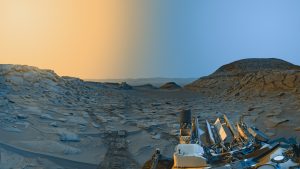 Mars postcard captured by Curiosity