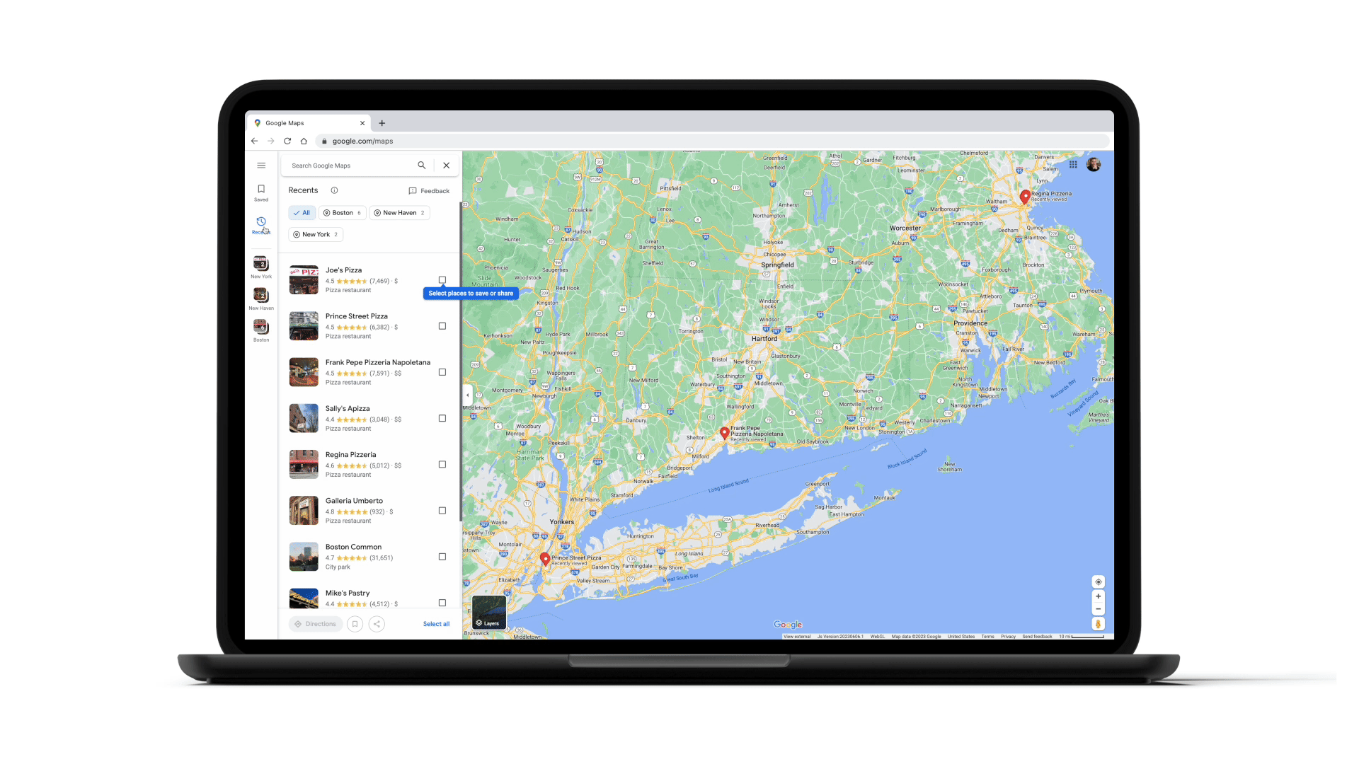 Google Maps gets a new Recent feature on desktop.