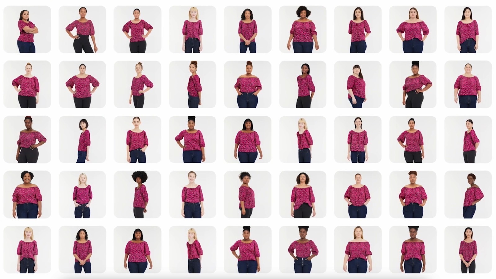 Google's Virtual Try On lets you see the same clothes on different models.