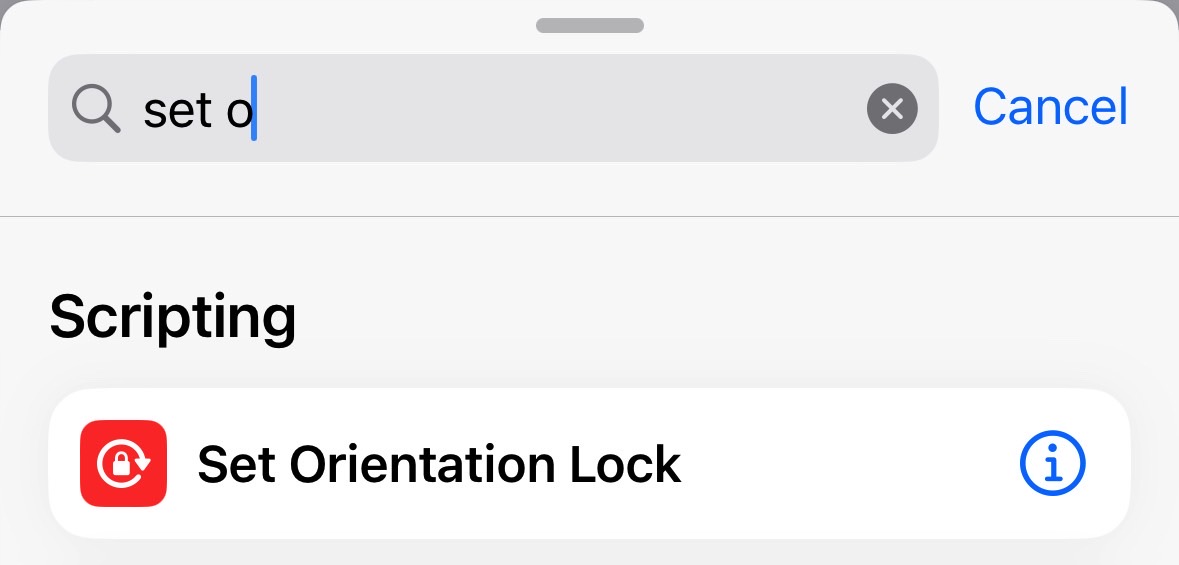 ابحث عن قائمة Set Orientation Lock.