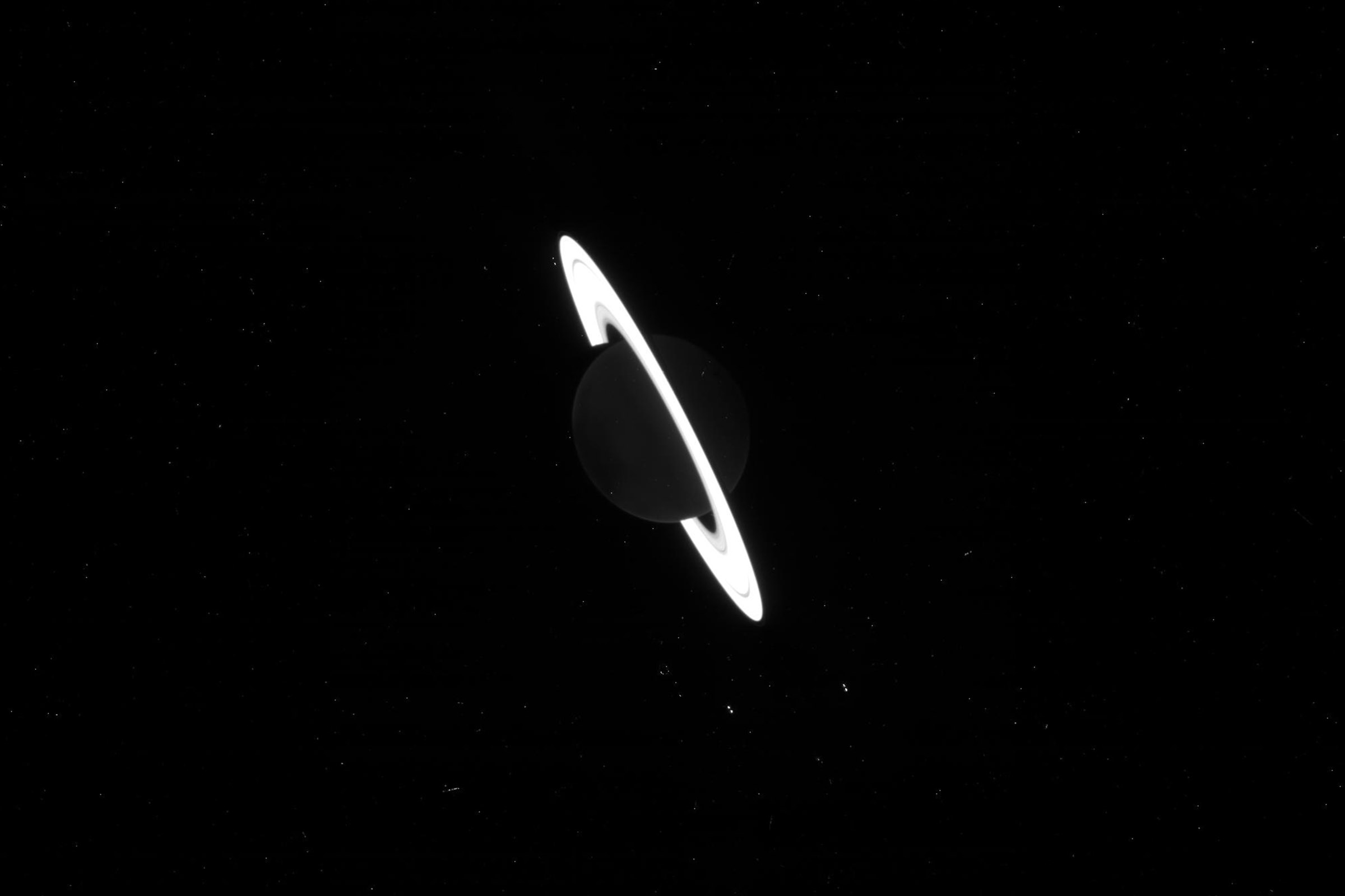 Webb raw images of Saturn