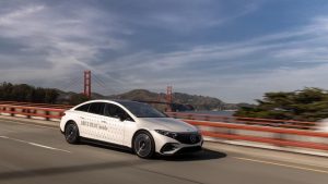 Mercedes self-driving in California