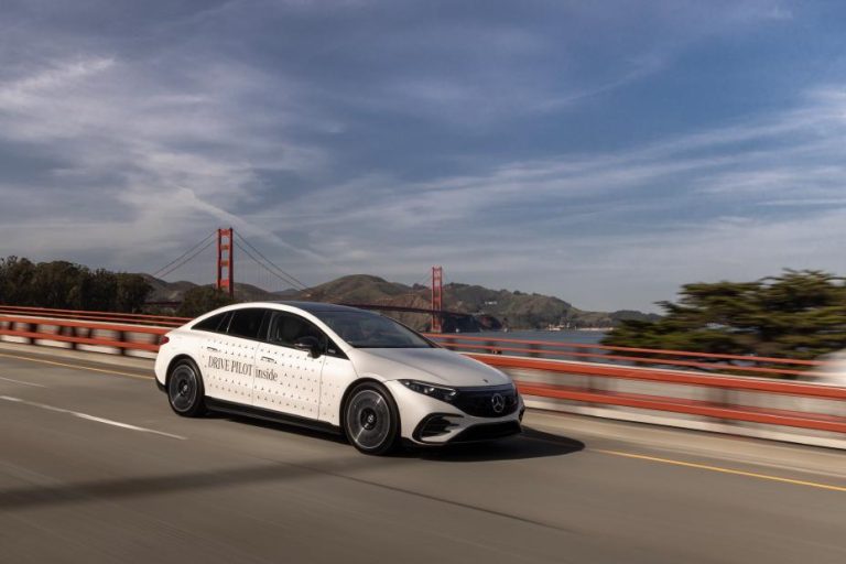 Mercedes self-driving in California