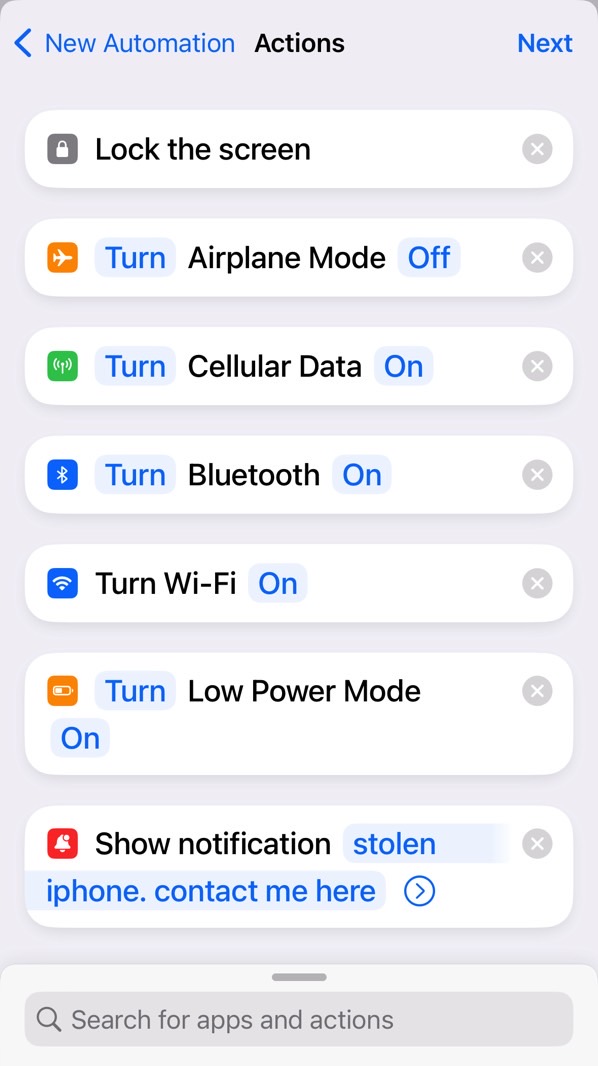 Enable settings that allow Apple Watch to securely lock the iPhone screen.