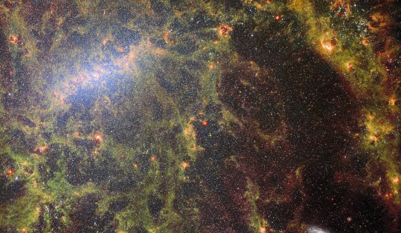James Webb nos cede un asiento en primera fila al nacimiento de una estrella en la constelación de Virgo