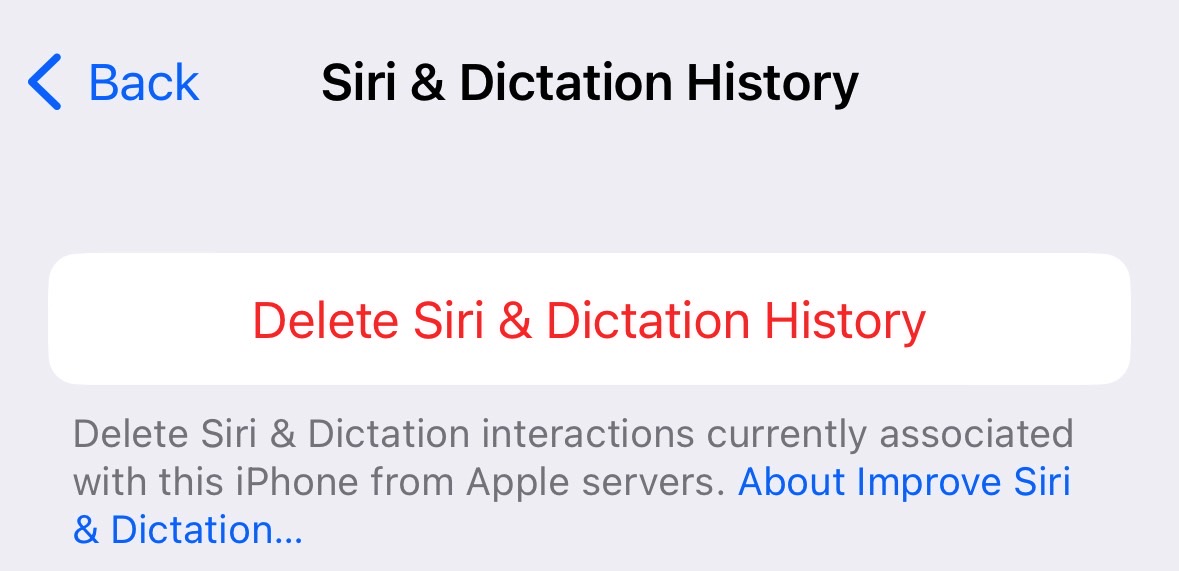 Supprimez Votre Historique Siri & Dictation De L'Iphone.