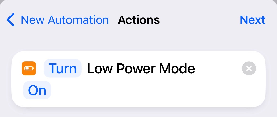 Make sure you have "Turn Low Power Mode On" selected.