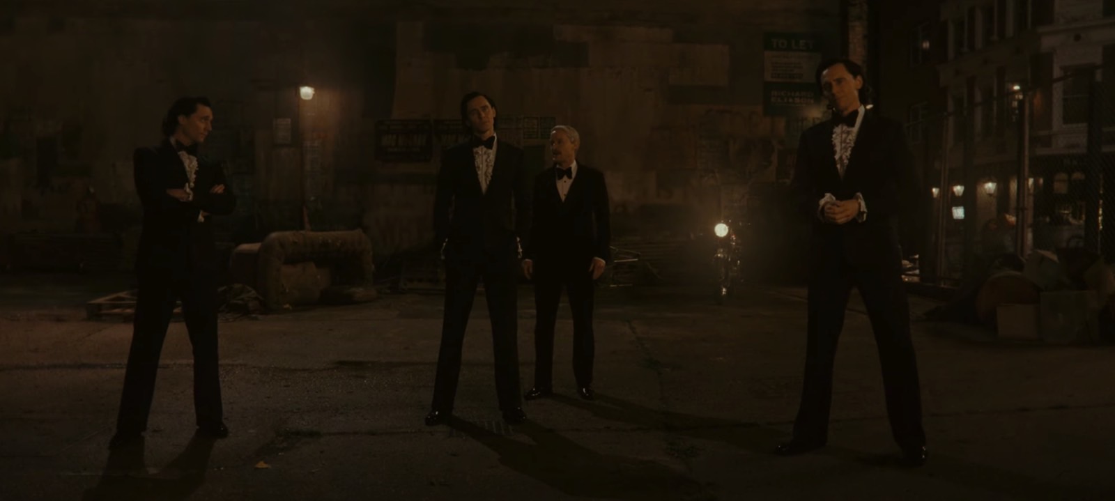 Three Loki (Tom Hiddleston) variants with Mobius (Owen Wilson) in Loki season 2 trailer 1.