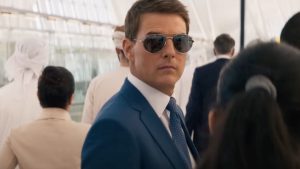 Ethan Hunt (Tom Cruise) in Mission: Impossible - Dead Reckoning Part One trailer.