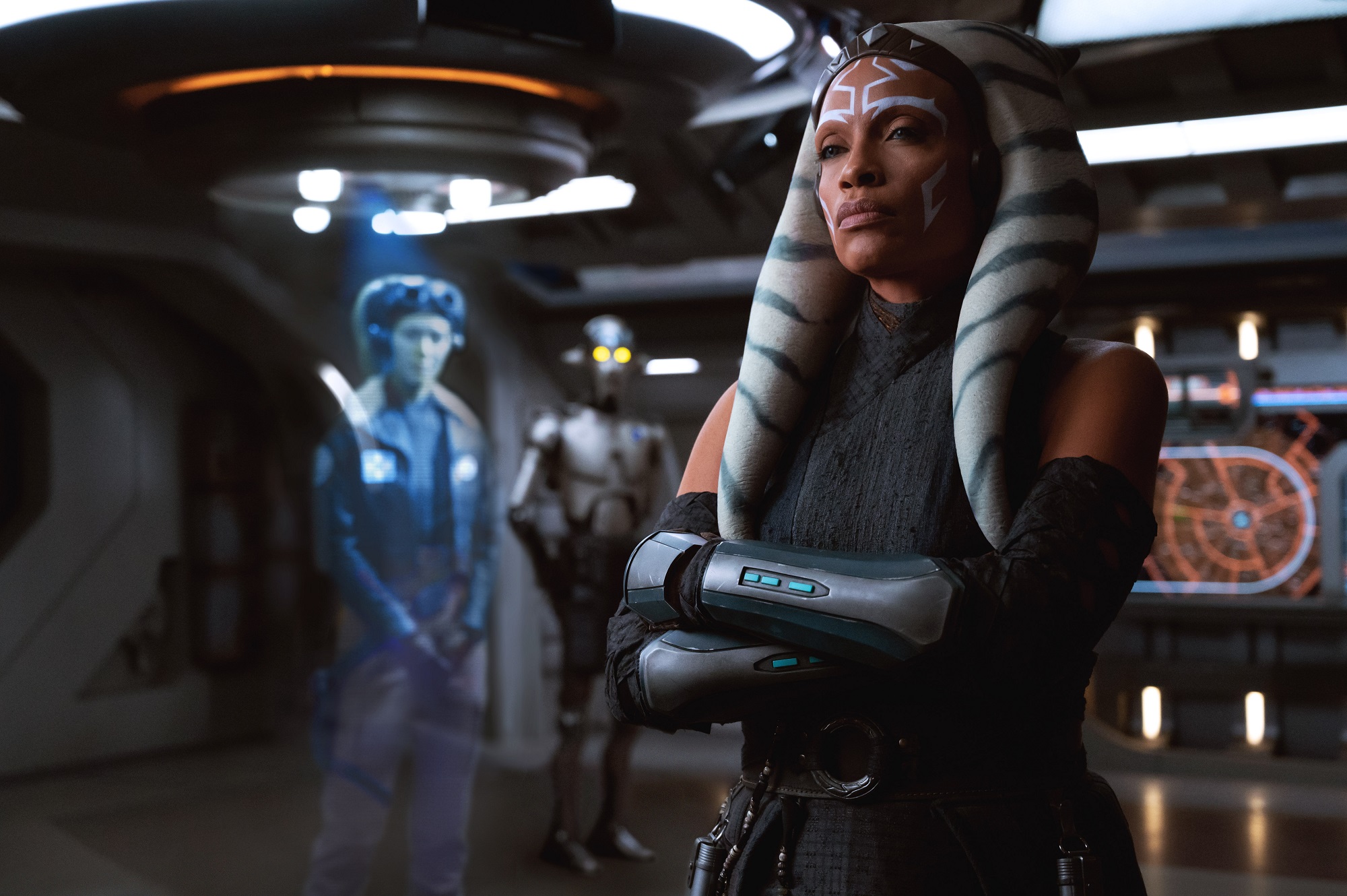 (L-R); Hera Syndulla (Mary Elizabeth Winstead) and Ahsoka Tano (Rosario Dawson) in Lucasfilm's AHSOKA, exclusively on Disney+.