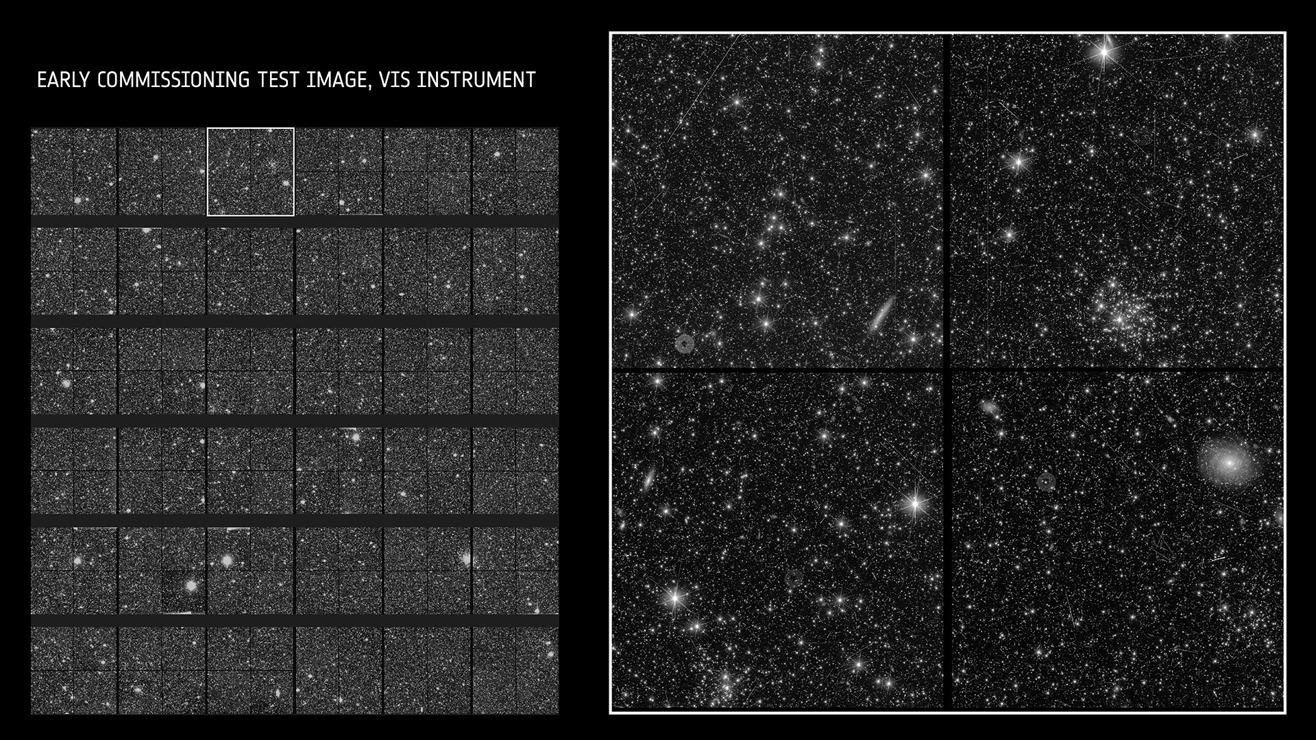 first test images for Euclid