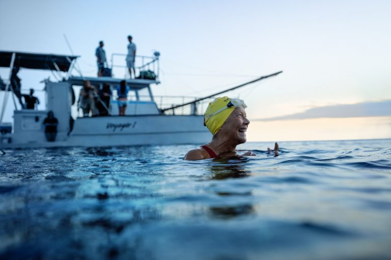 Annette Bening as Diana Nyad in NYAD.