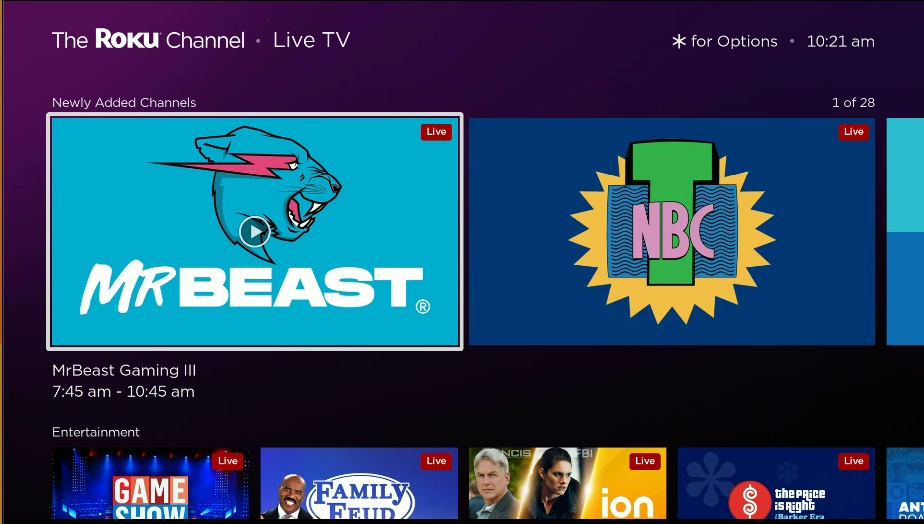 If you have a Roku, you're getting 45 new TV channels for free