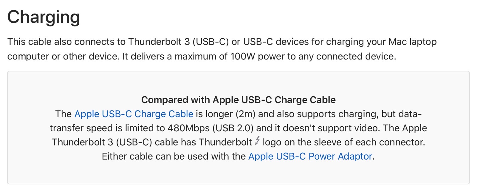 Thunderbolt 3 vs USB-C cable difference explained