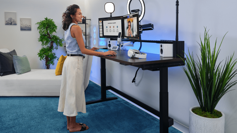 Minimal Standing Desk Setup