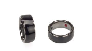galaxy smart ring, smart ring on white background