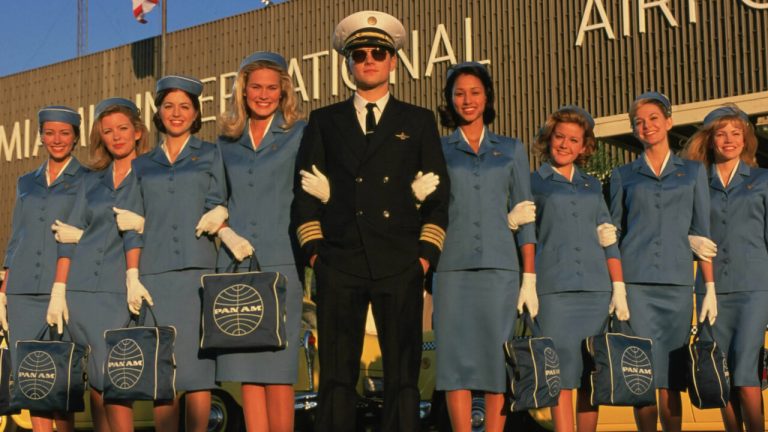 Leonardo DiCaprio in Catch Me If You Can.