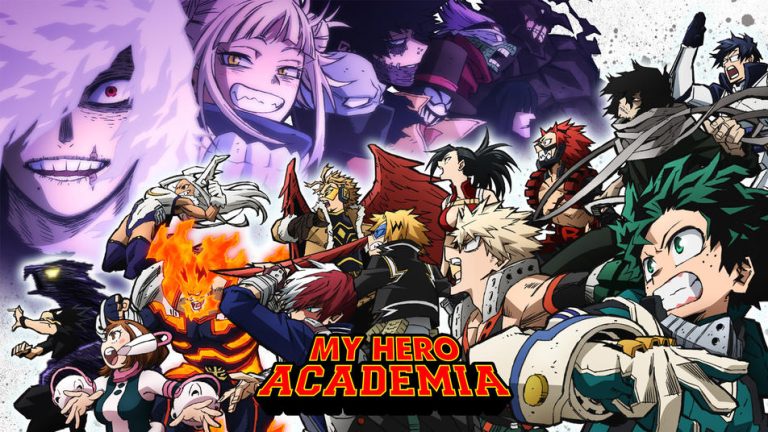 The young heroes of My Hero Academia.