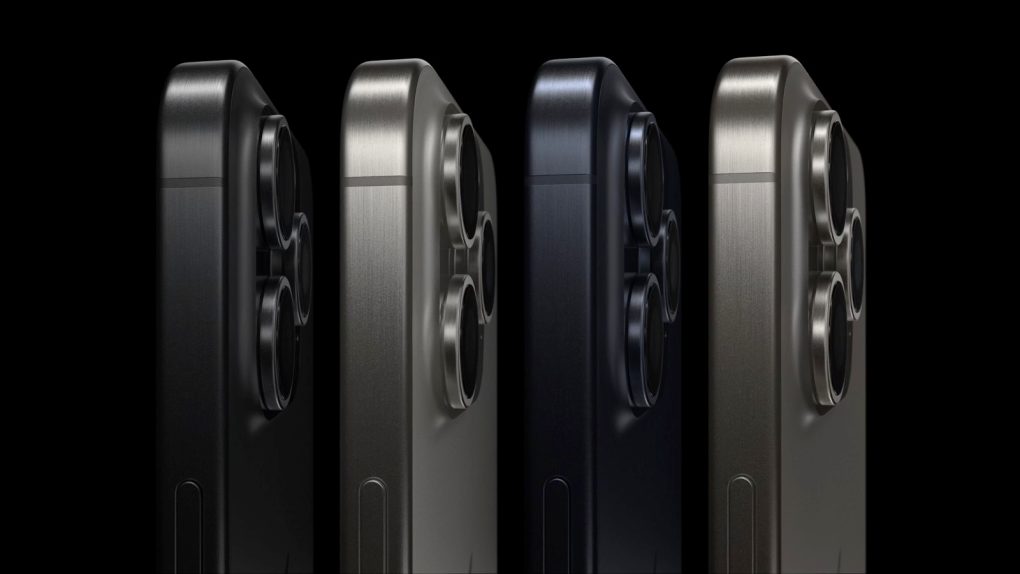 iPhone 15 Pro and 15 Pro Max color options.