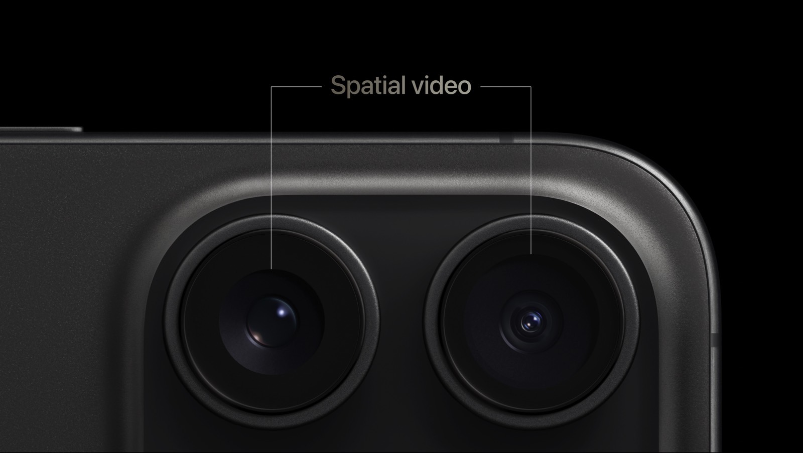 iPhone 15 Pros will take spatial video for the Vision Pro.