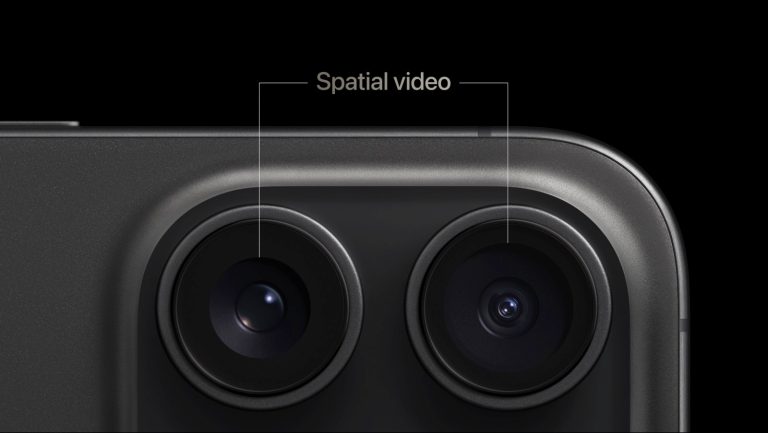 iPhone 15 Pros will take spatial video for the Vision Pro.