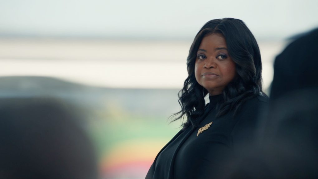Octavia Spencer as Mother Nature during the iPhone 15's launch event.