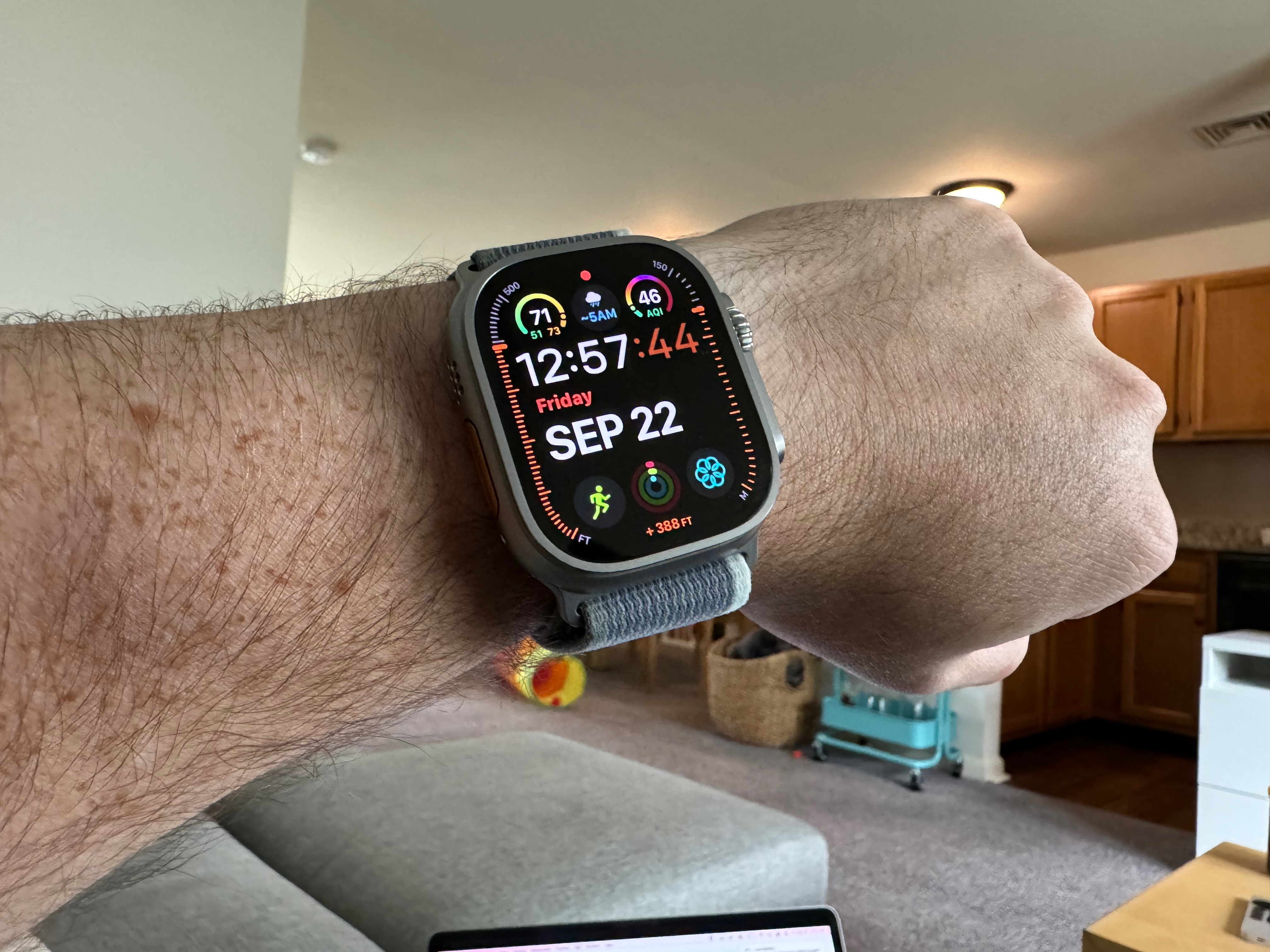 Apple Watch Ultra 2 with the Modular Ultra watch face